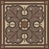 Piazza Tile in Brown IV Poster Print - June Erica Vess