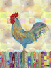 Rooster on a Fence II Poster Print - Ingrid Blixt