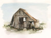 Watercolor Barn Study I Poster Print - Ethan Harper