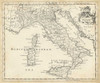 Map of Italy Poster Print - T. Jeffreys