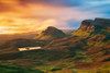 The Quiraing On Fire Poster Print - Luigi Ruoppolo