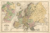 Non-Embellished Map of Europe Poster Print - Mitchell