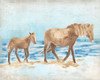 Horses on the Beach I Poster Print - June Erica Vess