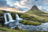 Kirkjufellsfoss Sunset Poster Print - Danny Head