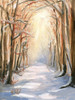 Path in Winter Poster Print - Sandra Iafrate