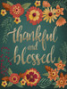Autumn Flowers Thankful I Poster Print - Regina Moore
