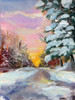 Sunset in Winter Poster Print - Sandra Iafrate