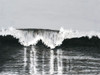 Black And White Waves II Poster Print - Michael Willett