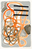Orange And Grey Scramble II Poster Print - Nikki Galapon