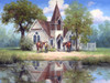 Reflections of a Country Church Poster Print - Jack Sorenson