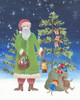 Folksy Father Christmas II Poster Print - Regina Moore