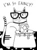 Im So Fancy Cat Poster Print - Deidre Mosher