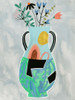 Collage Vase I Poster Print - Melissa Wang