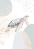 Ocean Oasis Bubbles Turtle Poster Print - Patricia Pinto