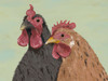 Four Roosters Brown Chickens Poster Print - Jade Reynolds