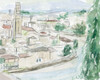 City on the River II Poster Print - Melissa Wang