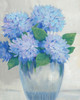 Blue Hydrangeas in Vase II Poster Print - Tim OToole
