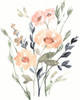 Peach and Paynes Bouquet I Poster Print - Jennifer Goldberger