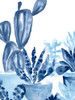 Indigo Succulent IV Poster Print - June Erica Vess
