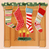 Christmas Stockings II Poster Print - Grace Popp