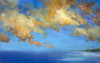 Golden Cloudscape Poster Print - Sheila Finch