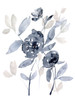 Peonies in Grey I Poster Print - Jennifer Goldberger