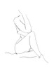 Nude Contour Sketch I Poster Print - Ethan Harper