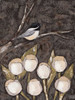 Chickadee and Tulips I Poster Print - Jade Reynolds