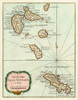 Petite Map of the Antilles Islands I Poster Print - Unknown