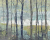 Pastel Birches I Poster Print - Jennifer Goldberger