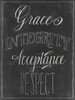 Chalkboard Faith V Poster Print - Grace Popp