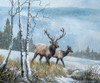 Elk Journey IV Poster Print - B. Lynnsy
