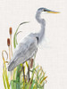 Waterbirds and Cattails I Poster Print - Naomi McCavitt