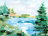 Evergreen Lake II Poster Print - Ethan Harper