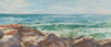 Impasto Ocean View III Poster Print - Ethan Harper