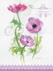 Flower Study on Lace I Poster Print - Elissa Della-Piana