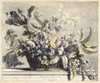 Vintage Basket of Flowers I Poster Print - Giovanni Baptiste