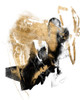 Black and Gold Splash I Poster Print - Jennifer Goldberger