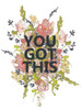 Empower Flowers I Poster Print - Jennifer Goldberger