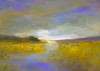Mustard Fields at Dusk Poster Print - Sheila Finch