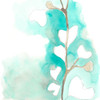 Teal and Ochre Ginko III Poster Print - June Erica Vess