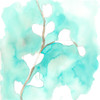 Teal and Ochre Ginko VII Poster Print - June Erica Vess