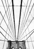 Brooklyn Bridge Black And White Poster Print - Carson Photography Bill