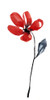 Sumi-e en Rouge II Poster Print - Jennifer Goldberger