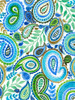Blue and Green Paisley II Poster Print - Regina Moore