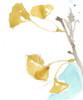 Ginkgo on Dusty Teal IV Poster Print - Jennifer Goldberger