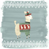 Winter Wonder Llama III Poster Print - June Erica Vess