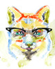 Smarty-Pants Fox Poster Print - Jennifer Goldberger