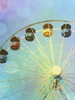Rainbow Ferris Wheel III Poster Print - Sylvia Coomes