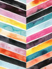 Vivid Watercolor Chevron II Poster Print - Grace Popp